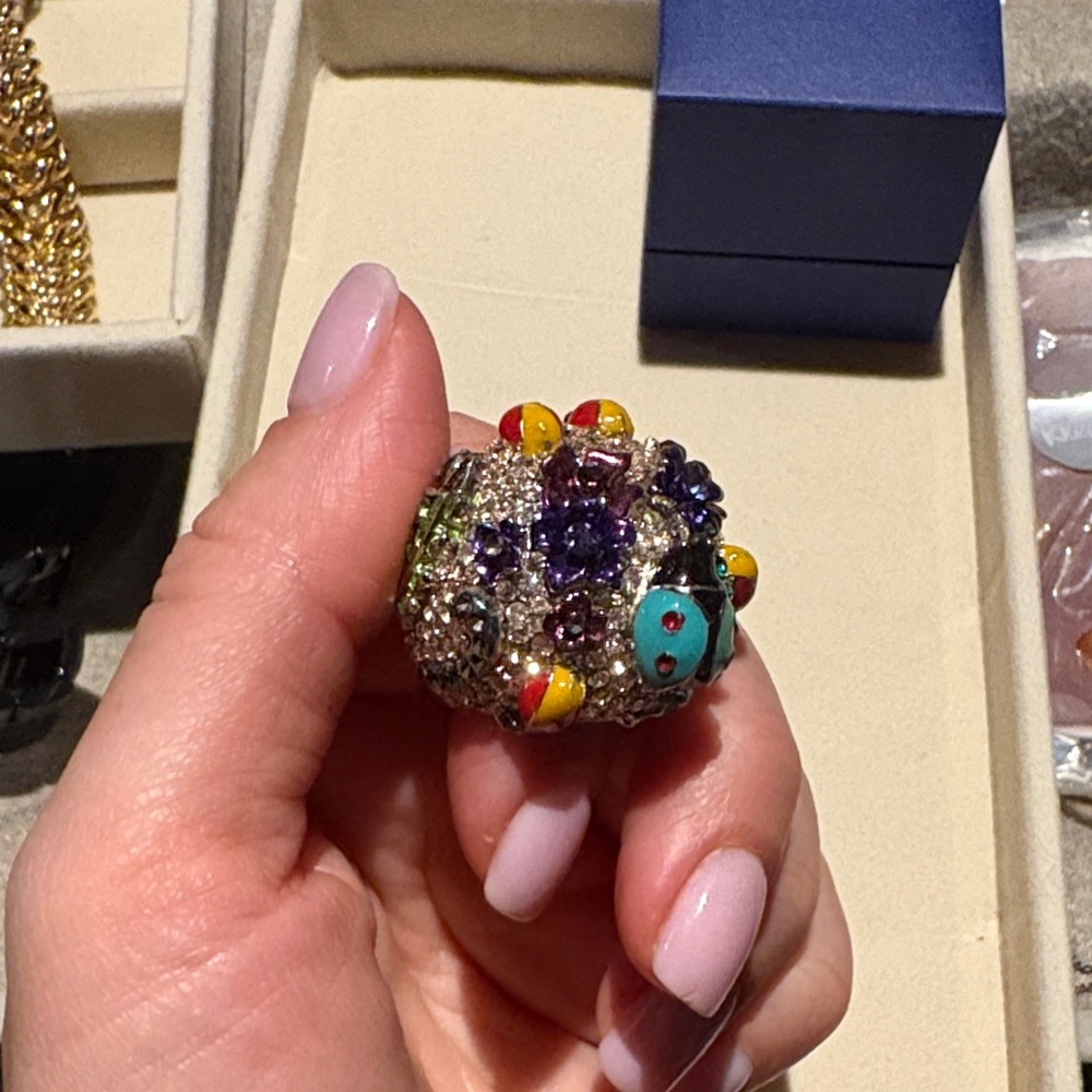 Colorful Beaded Statement Ring
